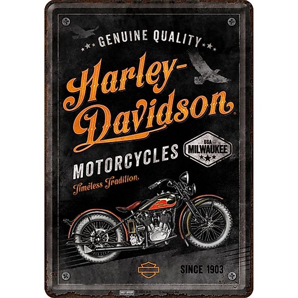 Nostalgic-Art Blechpostkarte - Harley-Davidson - Harley-Davidson Timeless T günstig online kaufen