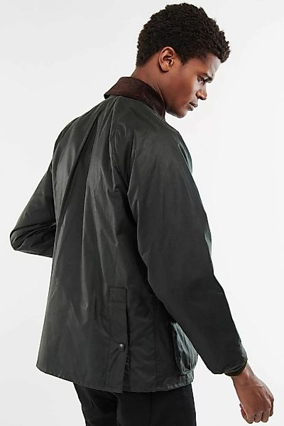Barbour Bedale Wachsjacke Dunkelgrün - Größe 44 günstig online kaufen