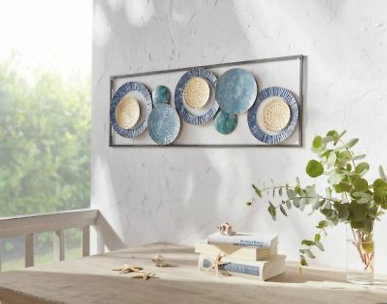 HOME Living Metall-Bild Blue Leinwandbilder bunt günstig online kaufen