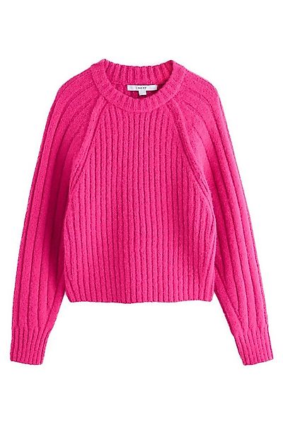 Next Rundhalspullover Gerippter Rundhals-Pullover aus Wollgemisch (1-tlg) günstig online kaufen
