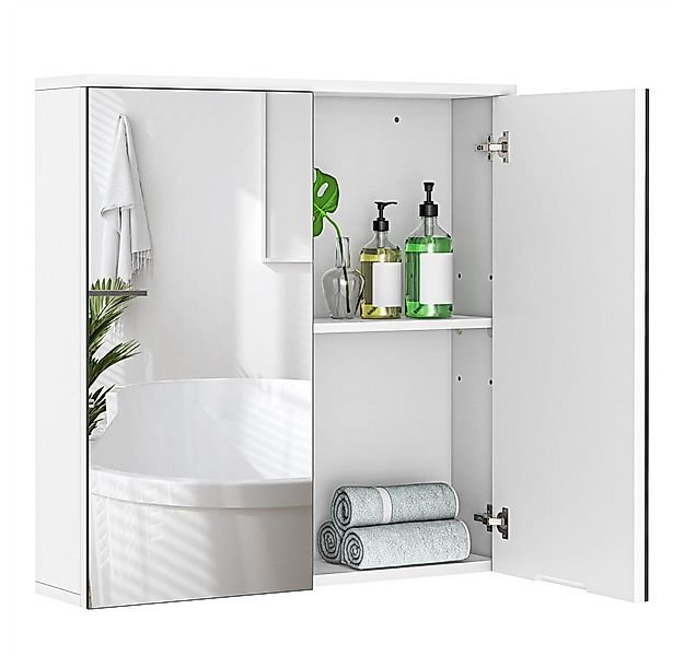 Yaheetech Spiegelschrank Hängeschrank Badezimmerschrank mit Spielgeltüren, günstig online kaufen