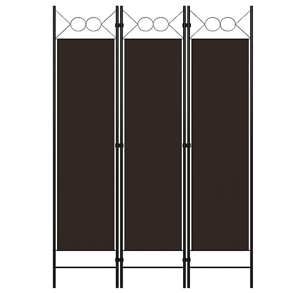 vidaXL Raumteiler 3-tlg. Raumteiler Braun 120 günstig online kaufen