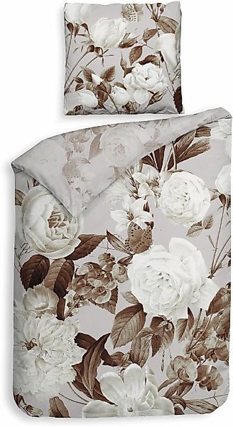 Heckett & Lane Bettwäsche "Danna" 2 Stk. tlg. Blumen Muster, hochwertiges M günstig online kaufen