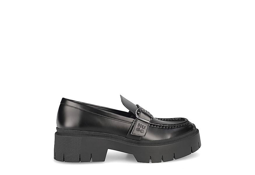 HUGO HUGO Kris_NewLoafer, Slipper & Mokassin, Schwarz, Damen Slipper günstig online kaufen