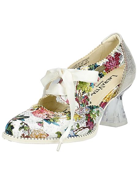 LAURA VITA Pumps Leder/Textil Schnürpumps günstig online kaufen
