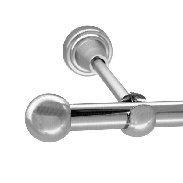 BASIT Gardinenstange Rohr Edelstahloptik 16 mm günstig online kaufen