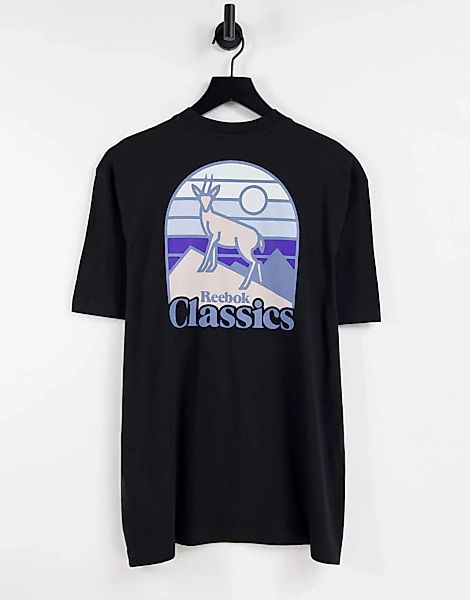 Reebok Classics Camping Graphic Kurzärmeliges T-shirt XS Black günstig online kaufen