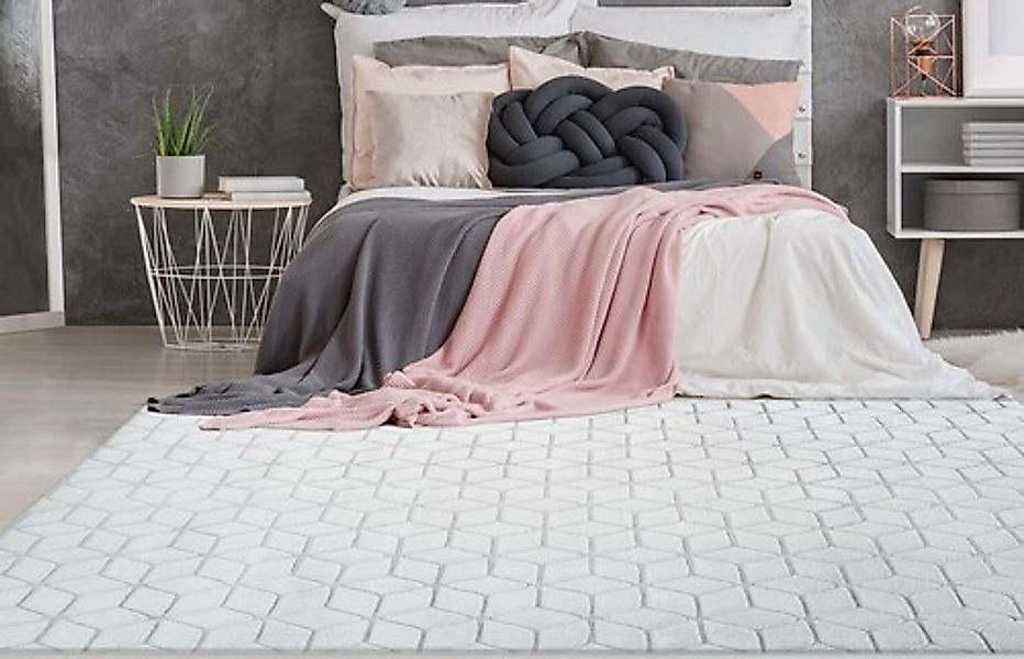 my home Teppich »Conni«, rechteckig, 20 mm Höhe, retro, Wohnzimmer günstig online kaufen