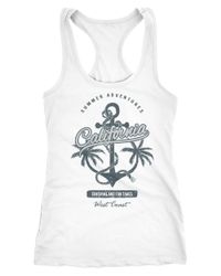 Neverless Tanktop Damen Tank-Top Anker Palmen günstig online kaufen