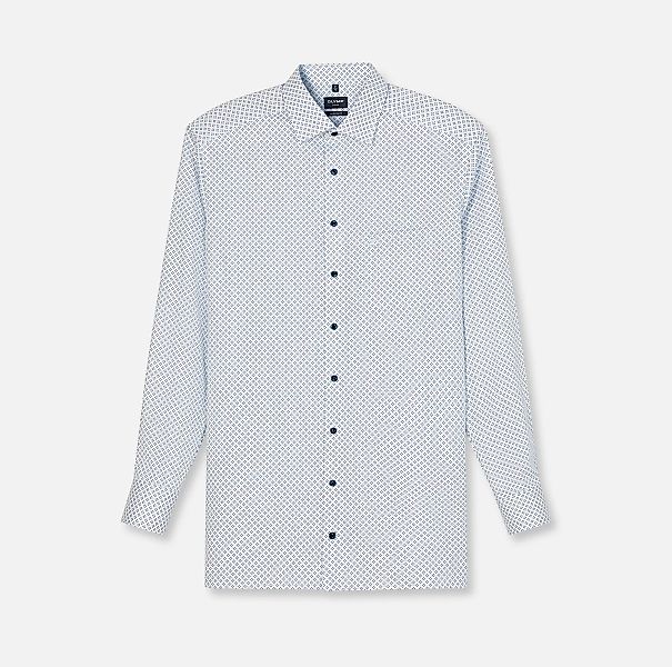 OLYMP Langarmhemd "Luxor", modern fit, Businesshemd, gemustert, New-Kentkra günstig online kaufen