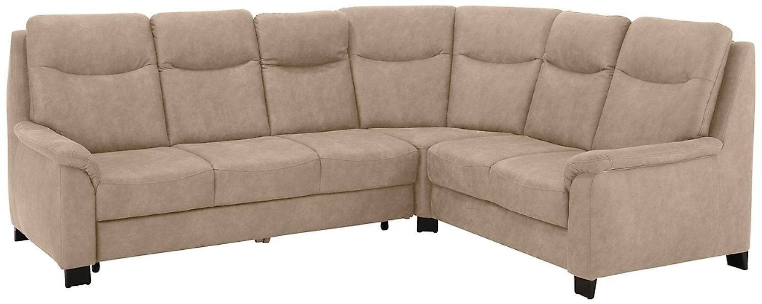 Home affaire Ecksofa »Boccaccio L-Form« mit Federkern, incl. Kopfteilverste günstig online kaufen