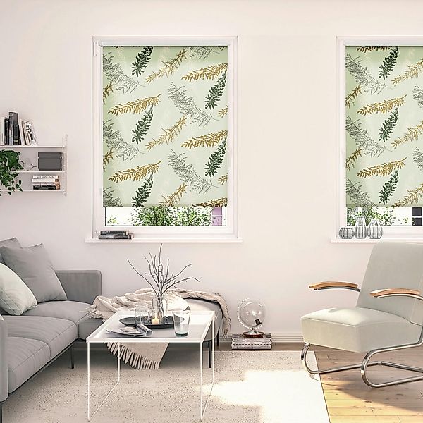 Verdunkelungsrollo Fir Branches grün B/L: ca. 90x150 cm günstig online kaufen