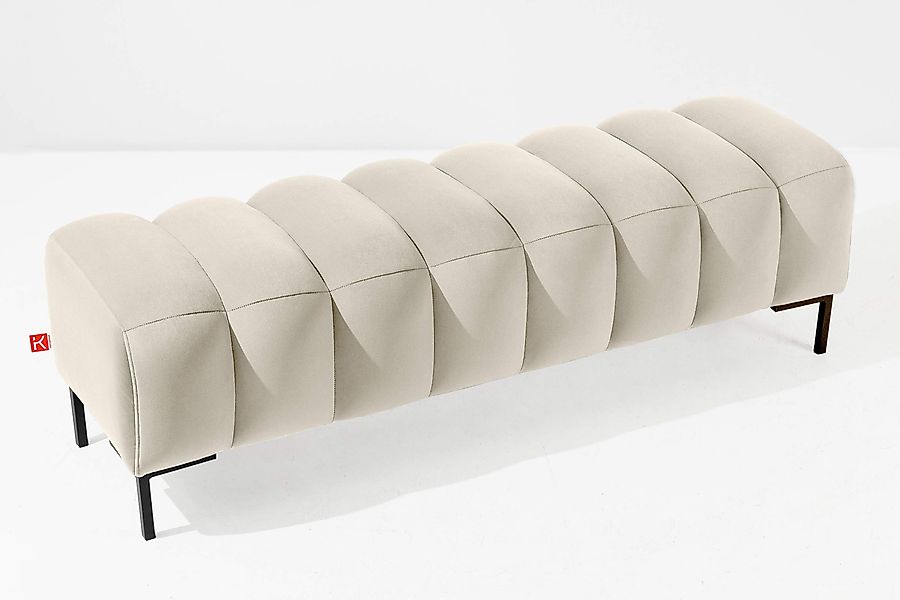 KONSIMO® Polsterbank Bettbank PECCO, Metallbeinen, hergestellt günstig online kaufen