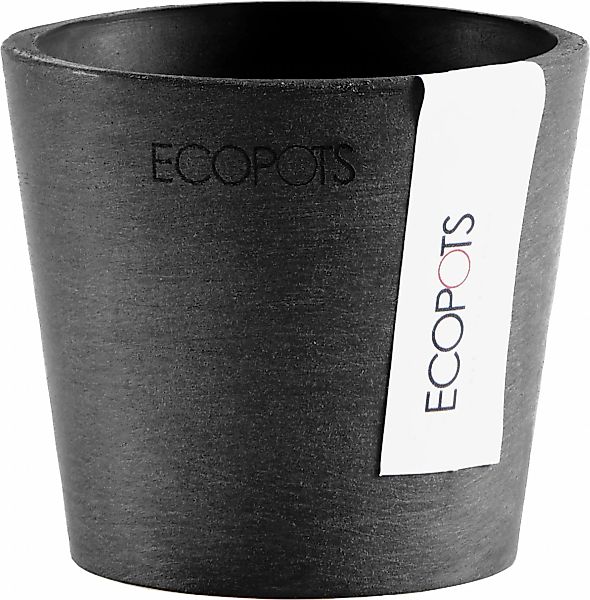 Ecopots Pflanztopf Amsterdam Mini Dunkelgrau 8 cm günstig online kaufen