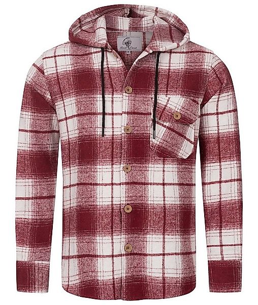 Rock Creek Flanellhemd Herren Hemd Flanellhemd mit Kapuze H-326 günstig online kaufen