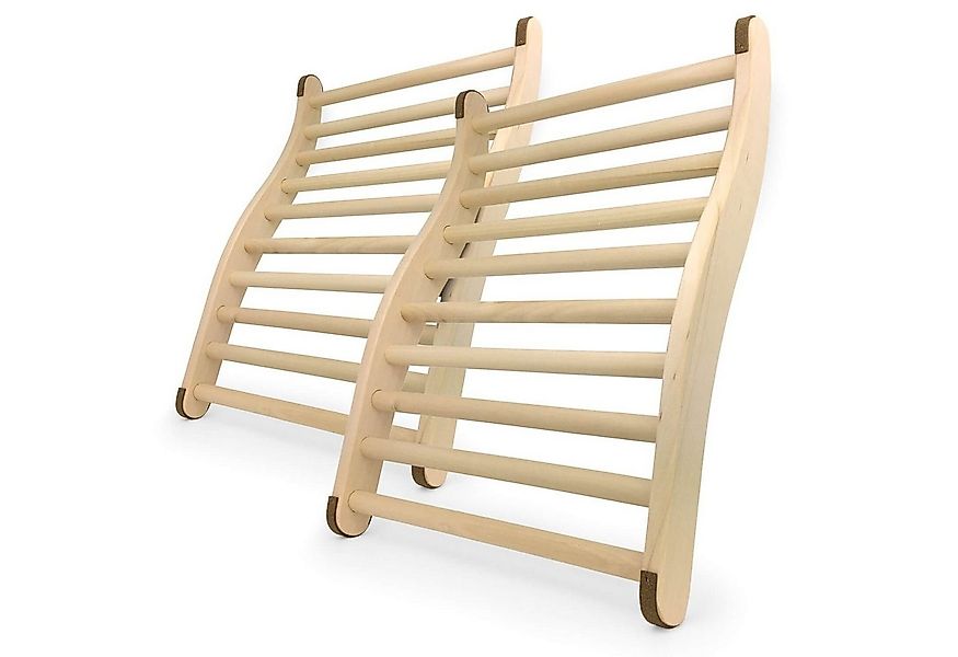 Gravidus Sauna-Rückenlehne 2er Set Rückenlehne ergonomische S-Form Sauna & günstig online kaufen