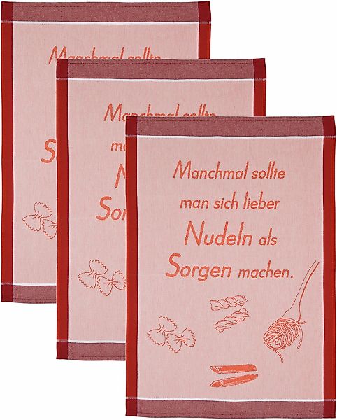 ROSS Geschirrtuch "Manchmal sollte man dich lieber Nudeln als Sorgen machen günstig online kaufen