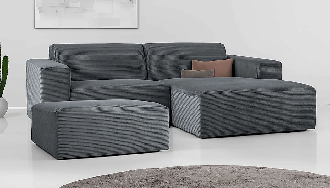 INOSIGN Ecksofa "Koa,228cm, L-Form, Modulsofa, Webstoff, Cord", Designsofa, günstig online kaufen