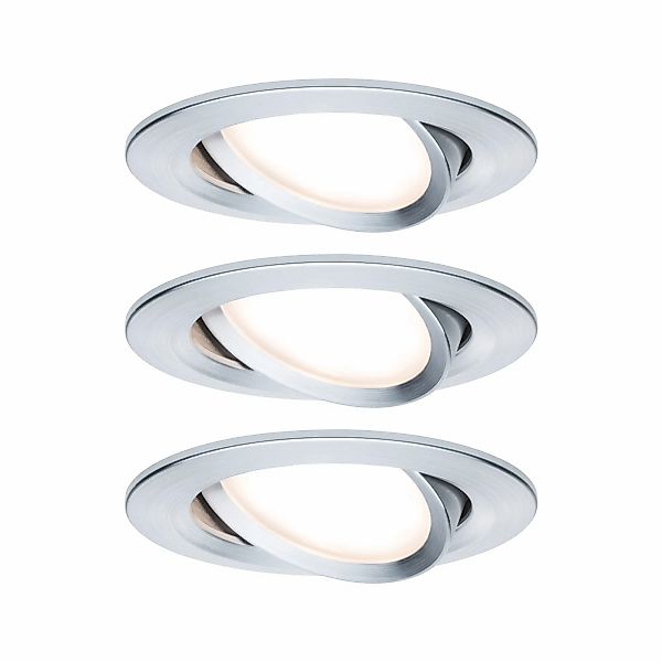 Paulmann "LED Einbauleuchte Nova Coin Basisset schwenkbar rund 84mm 50° Coi günstig online kaufen