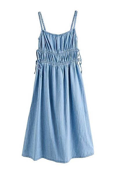Next Midikleid Gestreiftes Jeans-Midikleid mit Trägern (1-tlg) günstig online kaufen