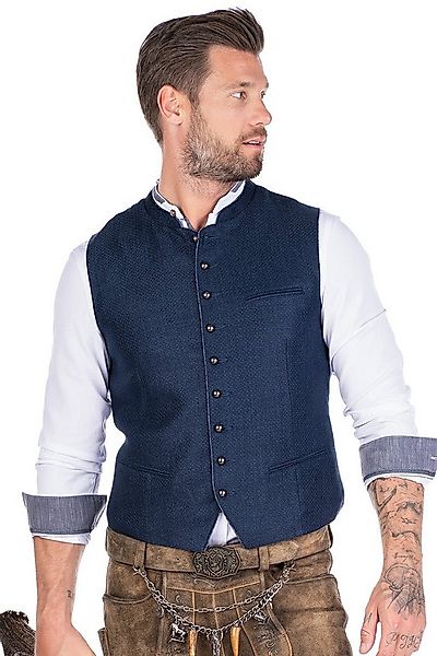 MarJo Trachtenweste Leinenweste - LEINBURG - navy günstig online kaufen