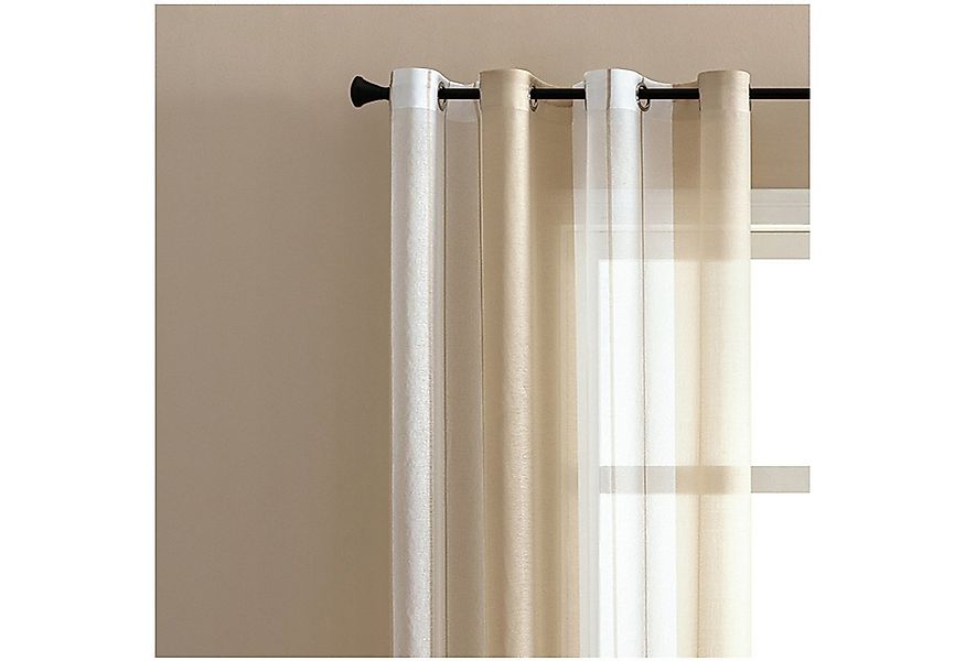 Jibenhome Schiebegardine 2 Stück Vorhang Gestreifter,Ösen Gardine,Voile Fen günstig online kaufen