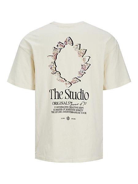 Jack & Jones Herren Rundhals T-Shirt JORNOTO GRAPHIC BACK - Relaxed Fit günstig online kaufen