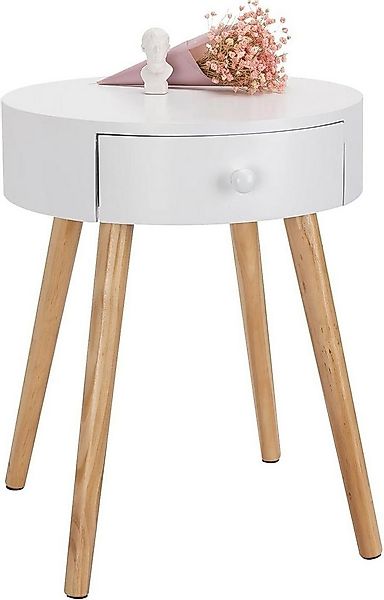 Woltu Nachttisch (1-St), Beistelltisch Nachttisch mit Schublade 38x38x48cm günstig online kaufen