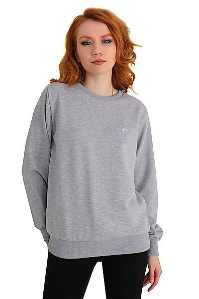 Bongual Sweater Sweatshirt Pullover mit gerauter günstig online kaufen