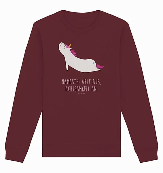 Mr. & Mrs. Panda Longpullover Einhorn Yoga Größe XS - Burgundy - Geschenk, günstig online kaufen