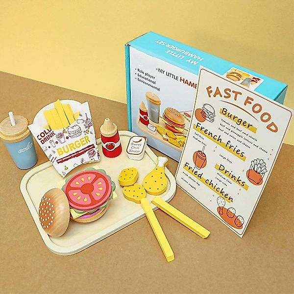 CLTYQ Kinder-Küchenset Spielküche Zubehör aus Holz, günstig online kaufen