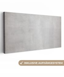 OneMillionCanvasses® Leinwandbild Panorama Beton - Grau günstig online kaufen