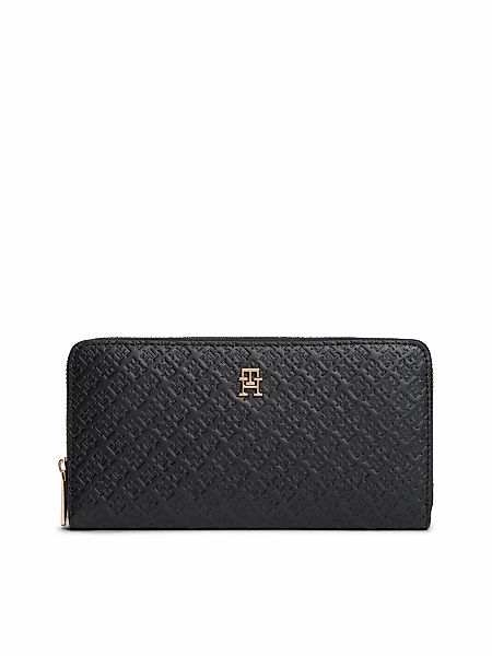 Tommy Hilfiger Geldbörse "TH ICON LRG ZA MONO" Damen Geldbeutel, Portemonna günstig online kaufen
