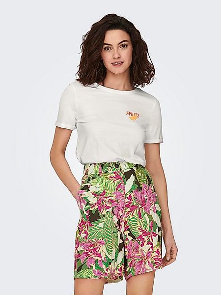 ONLY T-Shirt ONLKITA S/S DRINKS TOP BOX JRS Baumwolle, regular fit, Rundhal günstig online kaufen