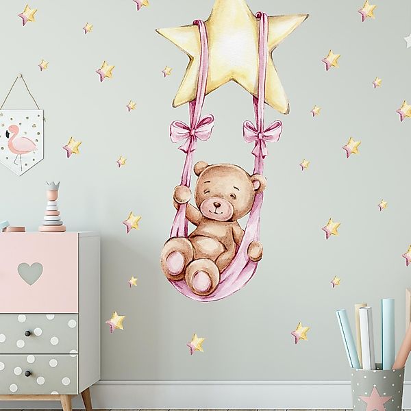 WANDKIND Wandtattoo Kinderzimmer Wandaufkleber / Bär günstig online kaufen