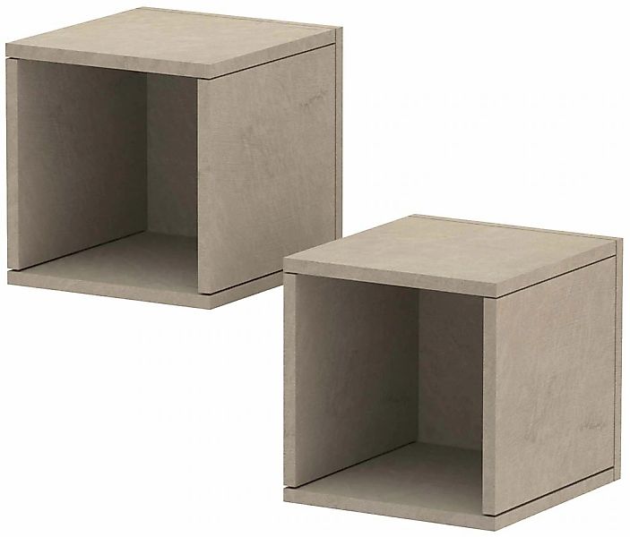 Home affaire Wandregal "Infinity" Set, 2 kleine Würfelregale, 2 Stk. tlg. W günstig online kaufen