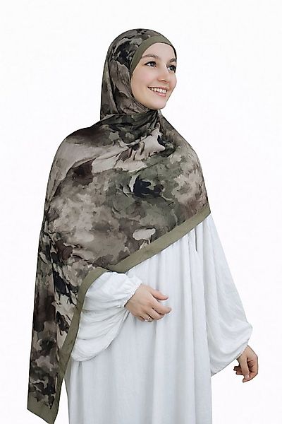 Aymasal Kopftuch Printed Soft Hijab Aquarell Look Kopftuch Schal Modest Fas günstig online kaufen