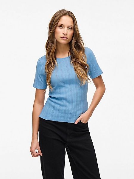 Vila Kurzarmshirt "VIKASSIE S/S POINTELLE TOP - NOOS" günstig online kaufen
