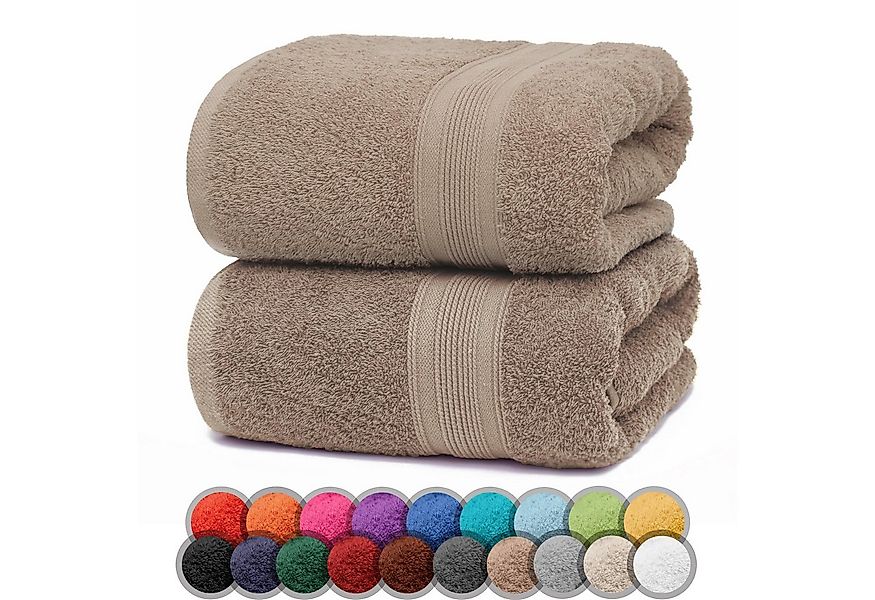 NatureMark Duschtücher 2er-Set Frottier Duschtücher 70x140cm, 100% Baumwoll günstig online kaufen