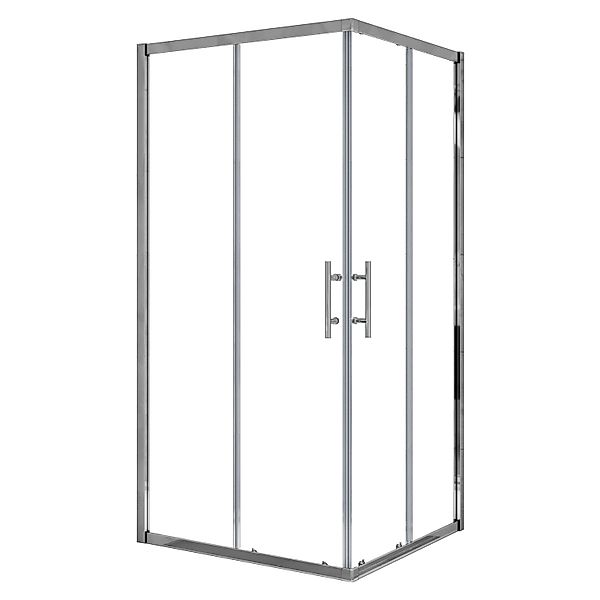 AICA 80x80x185cm Duschkabine Eckeinstieg Duschtür Schiebetür 6mm Nano ESG G günstig online kaufen
