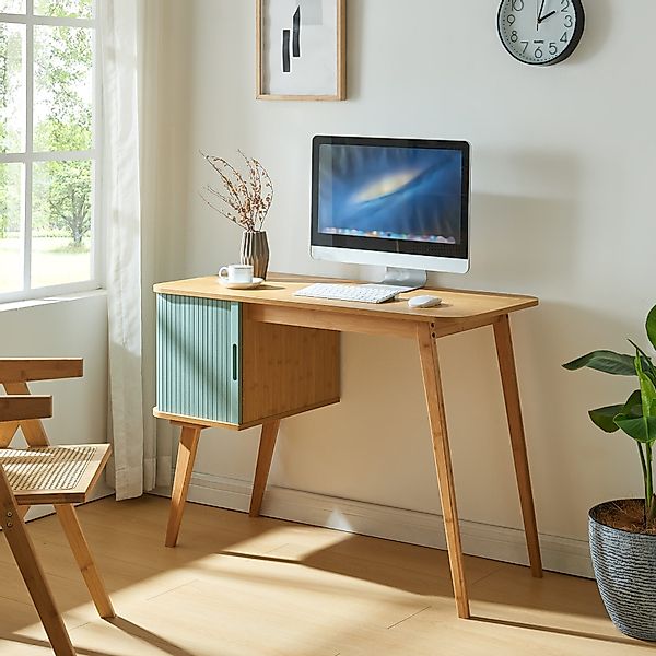 en.casa Schreibtisch, »Tysvær« mit Schrankteil 75 günstig online kaufen
