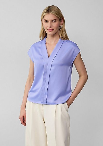 s.Oliver Kurzarmshirt T-Shirt Blusenshirt aus Viskose mit V-Ausschnitt günstig online kaufen