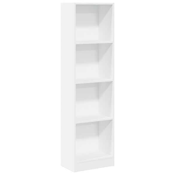 vidaXL Bücherregal Bücherregal Weiß 40x24x143 cm günstig online kaufen