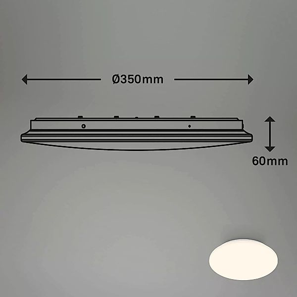 LED-Deckenleuchte Ekos, Sensor, Ø 35 cm günstig online kaufen