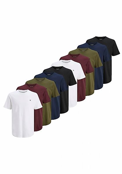 Jack & Jones T-Shirt "T-Shirt JPRBLABRODY TEE CREW NECK 10PK 10er Pack" 10 günstig online kaufen