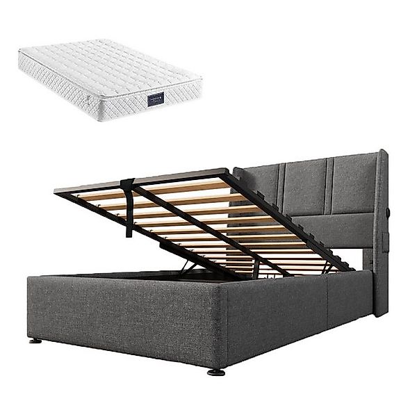 Gotagee Polsterbett Stauraumbett Einzelbett Jugendbett Multifunktionsbett F günstig online kaufen