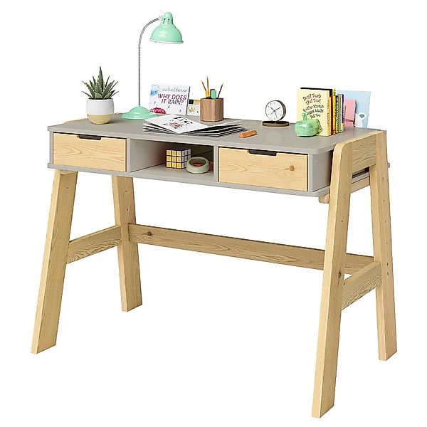 Bellabino Kinderschreibtisch Campo, höhenverstellbar 56-75 cm günstig online kaufen