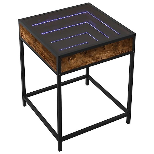 vidaXL Couchtisch mit Infinity-LED Räuchereiche 40x40x51 cm 847674 günstig online kaufen