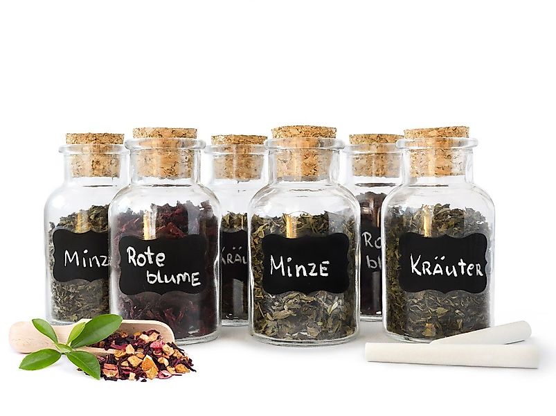 Sendez Gewürzbehälter 12 Gewürzgläser mit Korkverschluss 180ml mit. 24 Etik günstig online kaufen