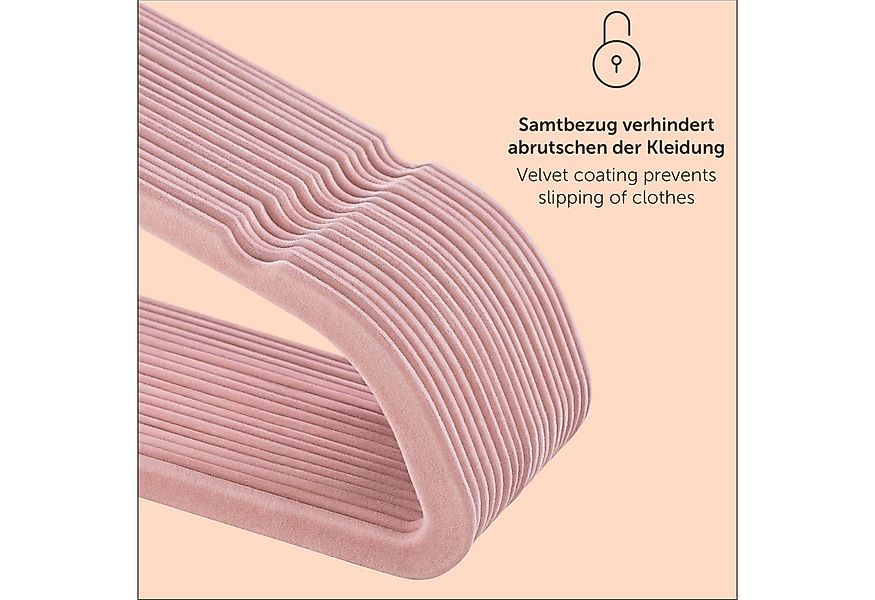Blumtal Kleiderbügel Rutschfest - Samtoptik - Platzsparend, (100-tlg), Prem günstig online kaufen